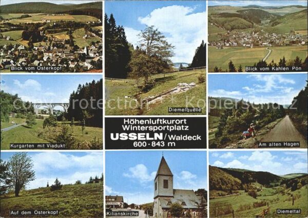 Usseln Blick vom Osterkopf Kurgarten mit Viadu