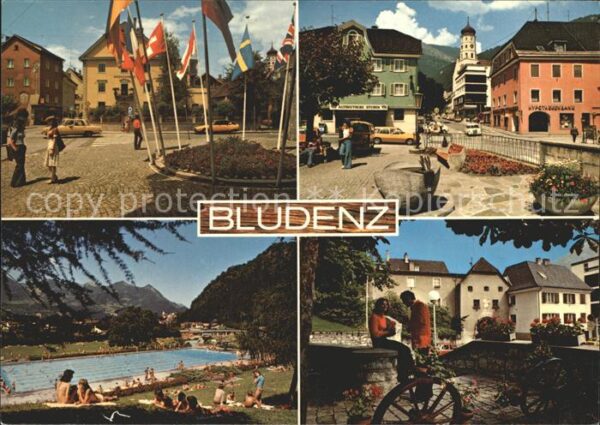 Bludenz Vorarlberg Freiheitsplatz Haldenbad Oberes Tor Pos