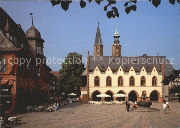 Goslar Marktplatz Rathaus Marktkirche