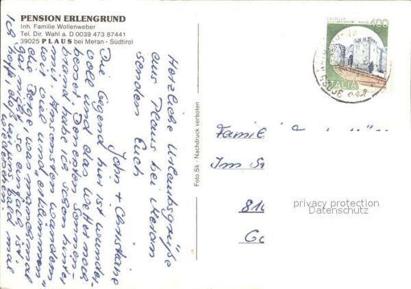 Meran Merano Pension Erlengrund – Bild 2