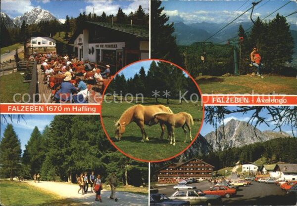 Falzeben Hafling Seilbahn Haflinger