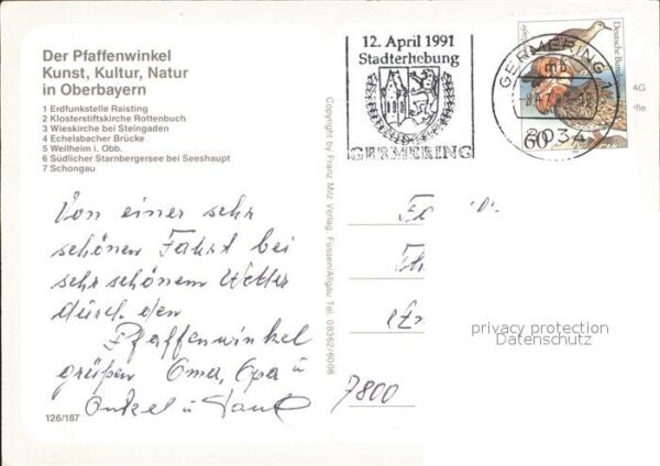Germering Oberbayern Region Pfaffenwinkel – Bild 2