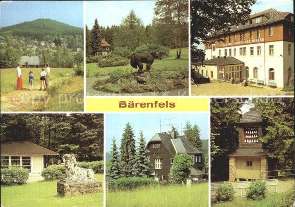 Baerenfels Erzgebirge Glockenspiel aus Meissner Porzellan Ort