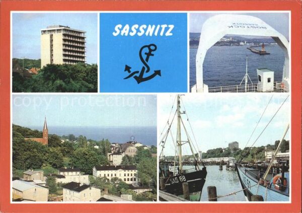 Sassnitz Ostseebad Ruegen Rügenhotel Seeblick zur Mole Fischereih