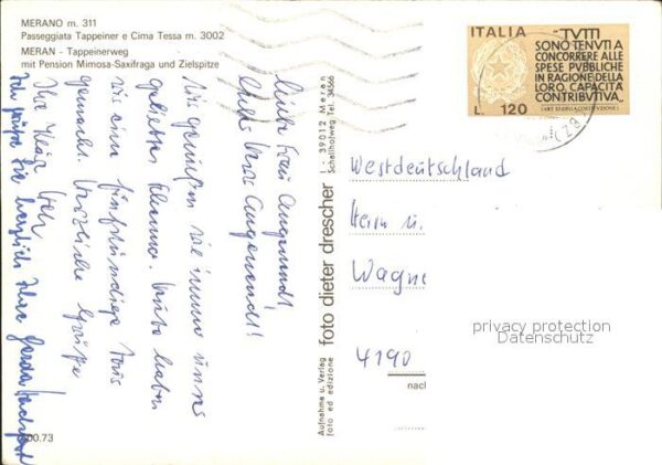 Meran Merano Tappeinerweg Pension Mimosa Saxifraga – Bild 2