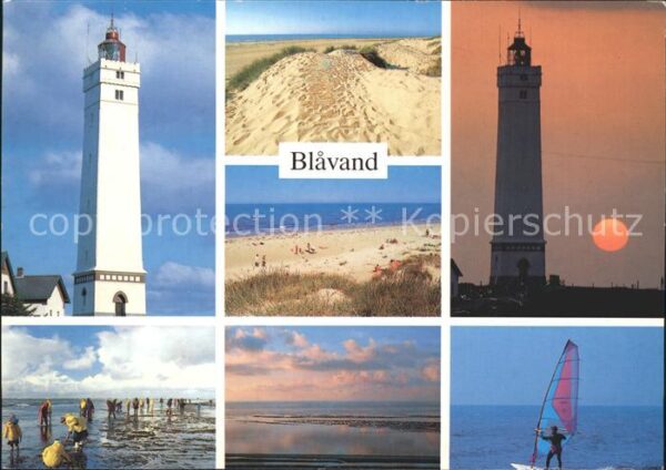 Blavand Leuchttürme Watt Strand