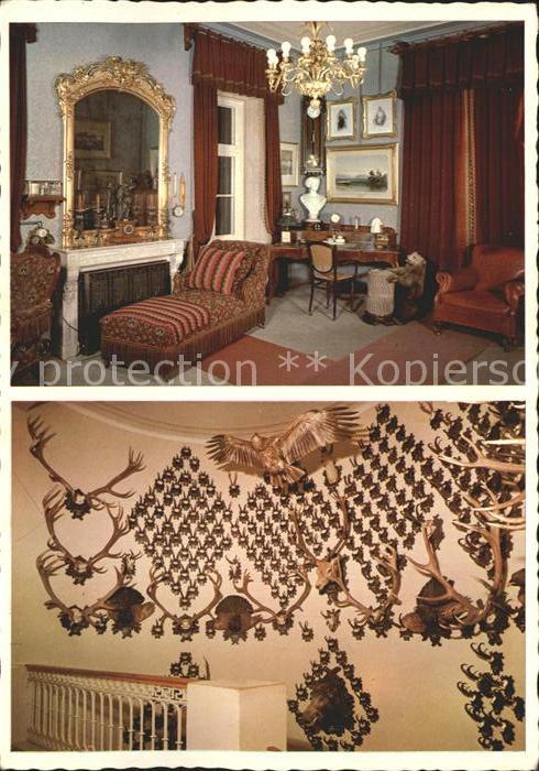 Bad Ischl Salzkammergut Kaiservilla Schreibzimmer Trophäensamml