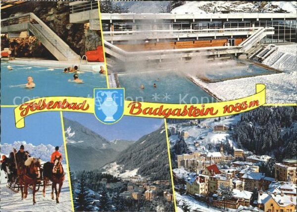 Badgastein Fliegeraufnahme Schwimmbad Teilansicht
