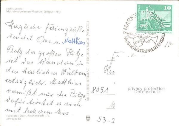 Markneukirchen Teilansicht Musikinstrumenten Museum – Bild 2