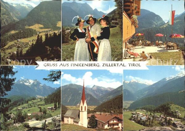 Finkenberg Tirol Blick gegen Finkenberg und Grünberg Bra