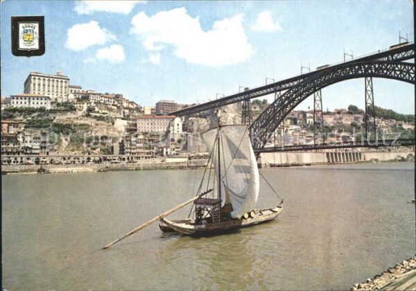 Porto Portugal Barco Rebelo und Don Luiz Brücke