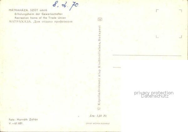 Matrahaza Erholungsheim der Gewerkschaften – Bild 2