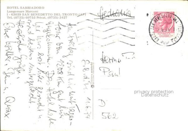 San Benedetto Del Tronto Hotel Sabbiadoro – Bild 2