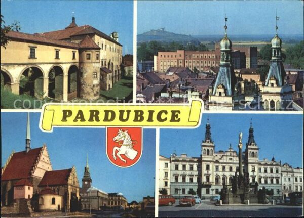 Pardubice Pardubitz Zamek Pohled na Kunetickou horu