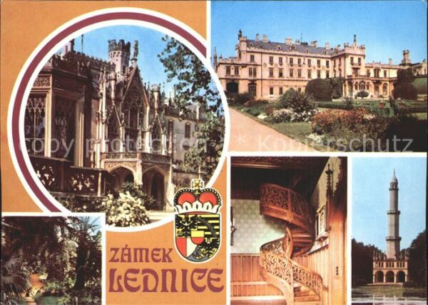 Lednice Eisgrub Minaret Sklenik Severni pruceli