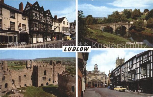 Ludlow Henley Feathers-Hotel Dinham-Bridge Castle Bro