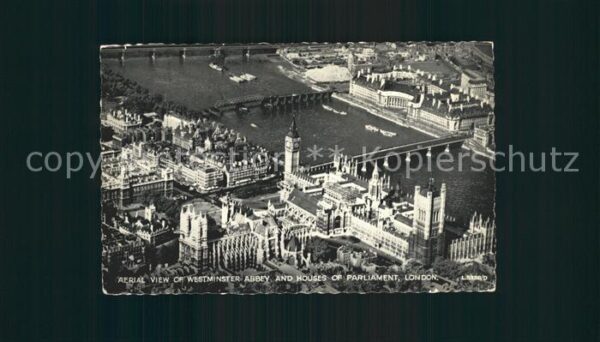 London Fliegeraufnahme Westminster Abbey and H