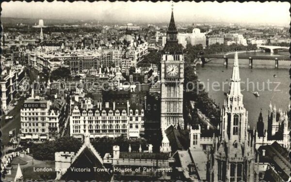London from Victoria Tower Houses of Parliamen