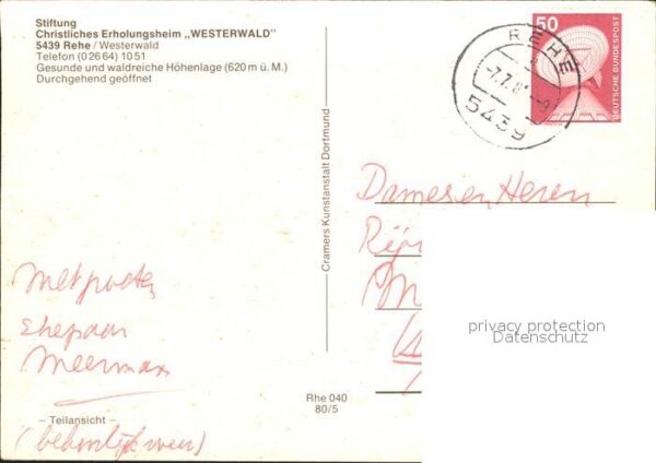 Rehe Westerwald Stiftung Christliches Erholungsheim Wes – Bild 2