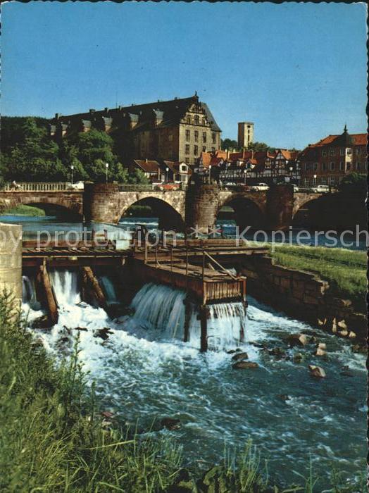 Hann. Muenden Wrrabrücke und Wehr