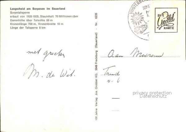 Langscheid Sorpesee Sorpetalsperre – Bild 2