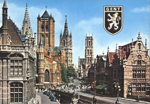 Gent Gand Flandre Sint Nikolaaskerk Belfort en Sint-Baafs