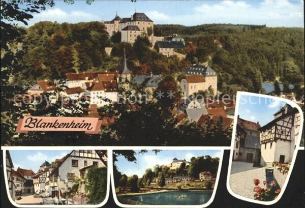 Blankenheim Ahr mit Burg Schwanenweiher und Ahrquelle