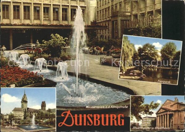 Duisburg Ruhr Wasserspiele Tierpark Stadttheater Rath