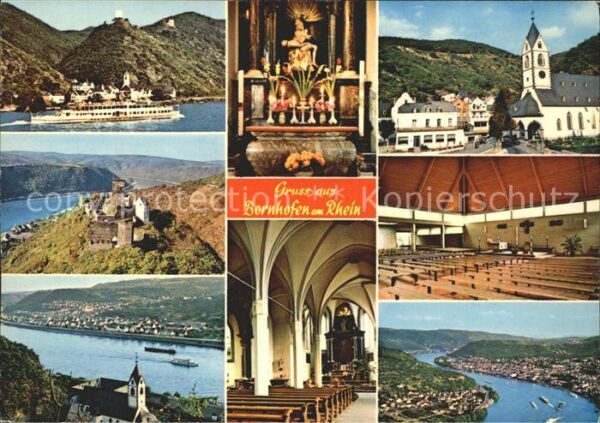Bornhofen Kamp Fliegeraufnahme Rhein Burg