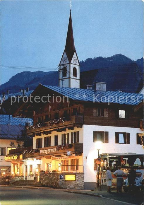 Fieberbrunn Tirol Ortspartie mit Kirche