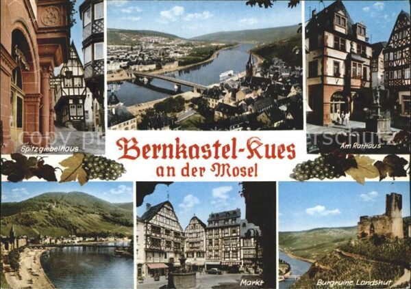 Bernkastel-Kues Moselpartie Rathaus Spitzgiebelhaus Bur