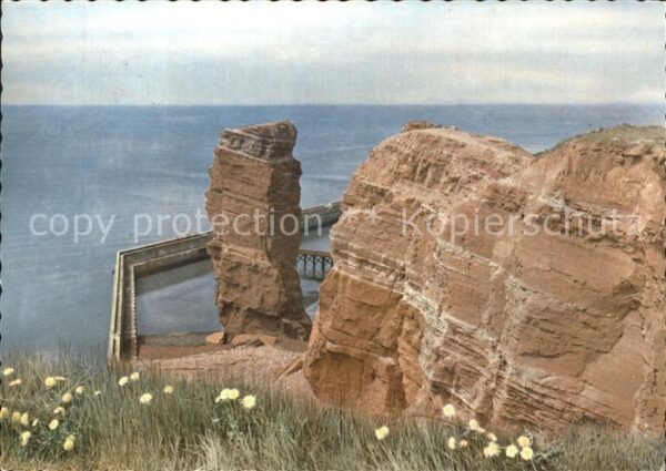 Helgoland Bunte Kuh Felsenpartie