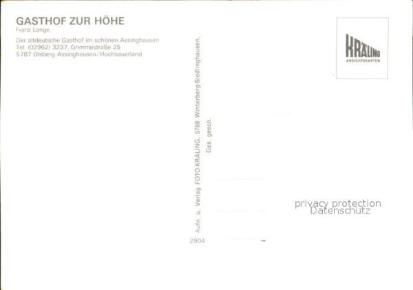Assinghausen Gasthof zur Höhe – Bild 2