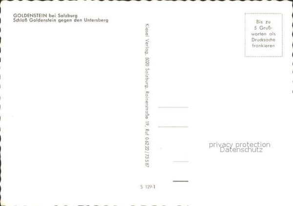 Salzburg Oesterreich Schloß Goldenstein – Bild 2