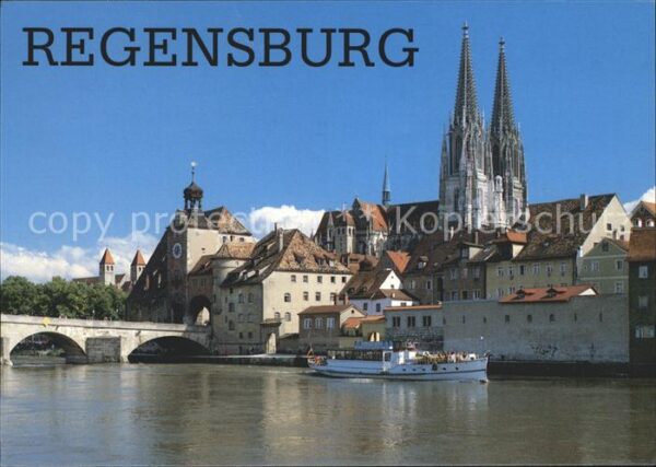 Regensburg Steinerne Brücke und Dom