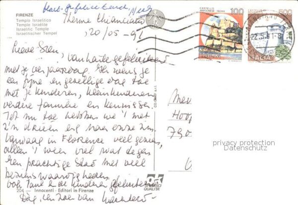Firenze Florenz israelischer Tempel – Bild 2