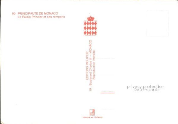 Monaco Palais Princier et ses remparts – Bild 2