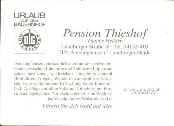 Amelinghausen Lueneburger Heide Pension Thieshof – Bild 2