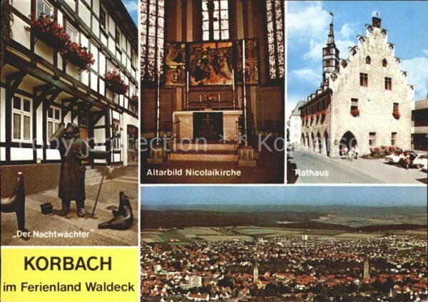 Korbach Nachtwächter Rathaus Nicolaikirche