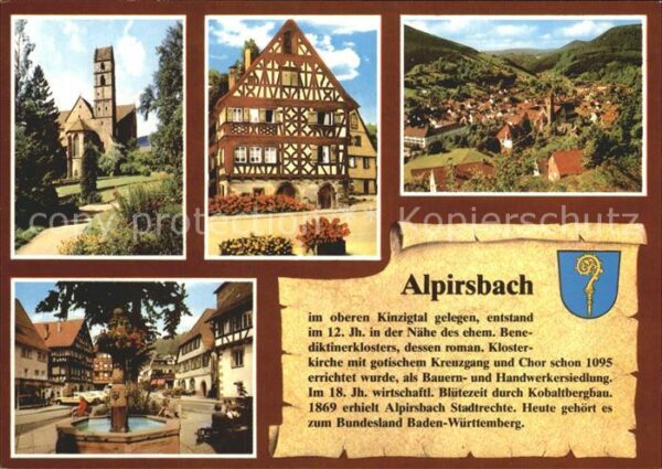 Alpirsbach Klosterkirche Schlößchen Klosterbrunnen