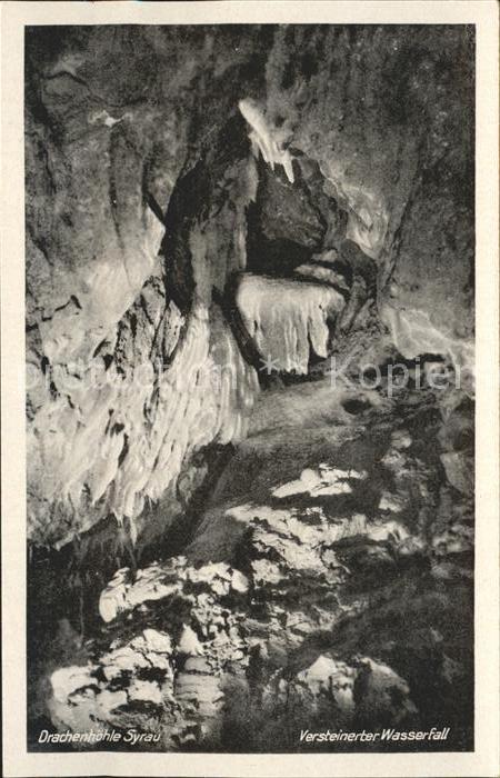 Hoehlen Caves Grottes Drachenhöhle Syrau Versteinerter Wasser