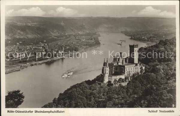 Dampfer Seitenrad Goethe Schloss Stolzenfels