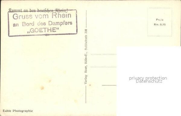 Dampfer Seitenrad Goethe Schloss Stolzenfels – Bild 2
