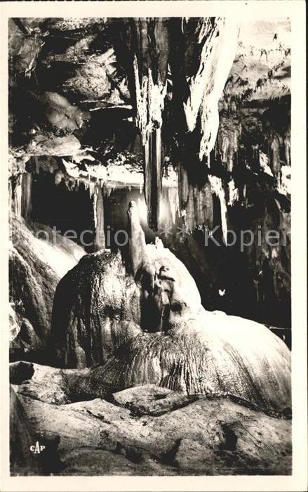 Hoehlen Caves Grottes Betharram Jeanne d_Arc sur le Bucher