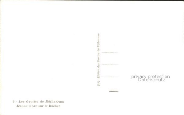 Hoehlen Caves Grottes Betharram Jeanne d_Arc sur le Bucher – Bild 2