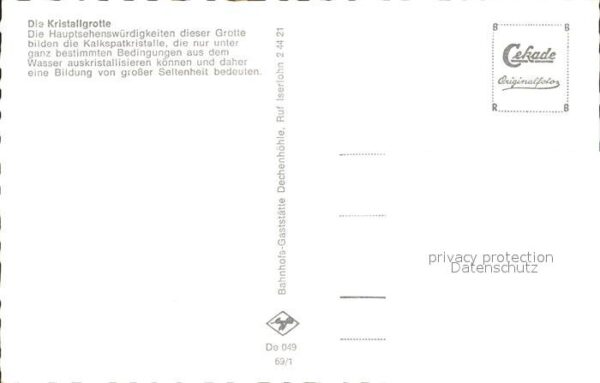 Hoehlen Caves Grottes Dechenhöhle Kristallgrotte – Bild 2