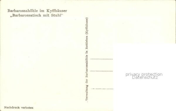 Hoehlen Caves Grottes Barbarossa Kyffhäuser Barbarossatisch m – Bild 2