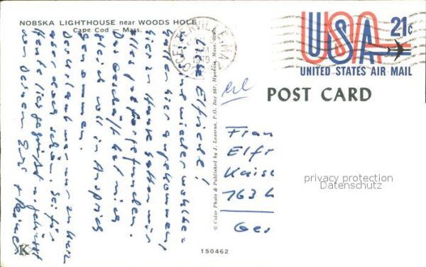 Segelboote Leuchtturm Nobska Woods Hole Cape Cod – Bild 2
