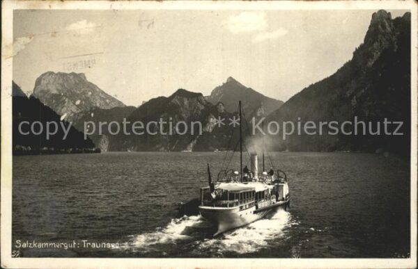 Dampfer Binnenschifffahrt Salzkammergut Traunsee