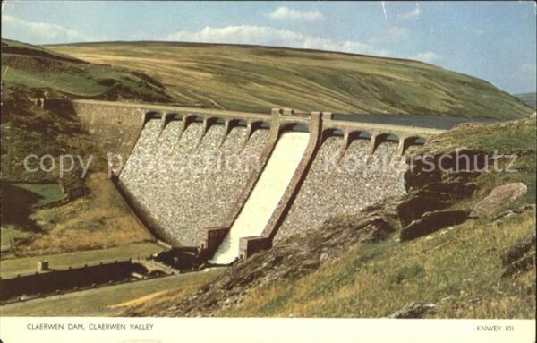 Staudamm Talsperre Claerwen Dam Claerwen Valley